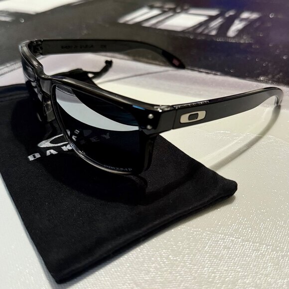 OO9102 Oakley Holbrook Dark Ink Fade Prizm Polarized Sunglasses - Picture 4 of 15